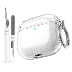 AhaStyle �N���A AirPods 5/4 �P�[�X �N���[�j���O�L�b�g�t�� ���΂ݖh�~ TPU �ی�J�o�[