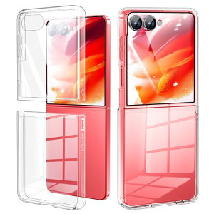 OURJOY Galaxy Z Flip7 �p �P�[�X �S�g���� ���y�ʃX���� ���ϖh�~ ��̌^�K���X�t�B���� �T�u��ʕی� �J�����ی�u�N���A�v