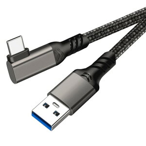 USB Type C �P�[�u�� L�� USB-A to USB-C �P�[�u��10Gbps�f�[�^�]�� 60W�}���[�d USB3.2 Gen2�W�� ���ϋv�i�C�����҂� Nintendo Switch�AXperia�AAQUOS�AGalaxy�APixel��Type-c�@��Ή� (1.5m)