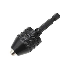 YFFSFDC キーレスドリルチャック 小型六角軸ドリルチャック 0.3～6.5mm ドリルチャックアダプター 電動工具アクセサリー クイックチェンジタイプ ブラック