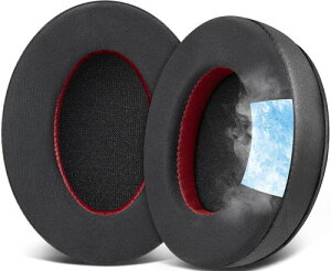 SOULWIT ��p�W�F�� �C���[�p�b�h for HyperX Cloud (2/3/3S/1/Alpha/Pro) �p �N�b�V����-�u���b�N