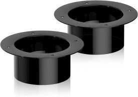 Okryain ダクトフランジ 給気フランジ ダクトコネクター 2個セット 75-150mm パイプ用フランジ コネクター 換気パイプ用 継手 換気口 ダクトホース用配管部品 (Φ100mm)