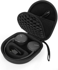 �w�b�h�z���P�[�X�Ή�Sony WH-CH520/WH-CH510/JBL Tune 510BT/ 660NC/Jr 310BT/ T500 in/T450BT bluetooth�ɓK�p �\�j�[���C�����X�w�b�h�z���p�P�[�X ���s/���[/�ی�p(�u���b�N)YINKE