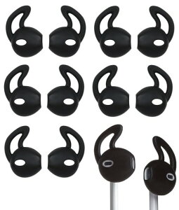 A-Pcas �C���[�s�[�X �C���z���J�o�[ EarPods�p JBL Tune215BT�p �Y������ �����h�~ ���������� ���芴���� ���|�� �C���[�t�b�N �C���[�`�b�v (EarPods��p�AAirPod�Ή��ł��܂���)�u���b�N 6�y�A