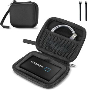 ProCase Samsung T7/ T7 Touch �P�[�X �|�[�^�u��SSD���[EVA�P�[�X �h�k �h�o �h�Ռ� �ϐ� HDD�P�[�X �K�p�@��:Samsung T7 Touch/ T7 Portable 500GB 1TB 2TB USB 3.2 �O�t�� SSD�]�u���b�N