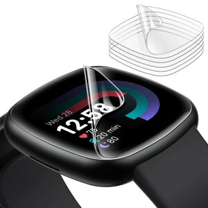 JETech TPU Fitbit Versa 4/Sense 2�p �t���ی�t�B���� 6���Z�b�g