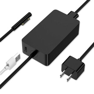 Surface �[�d�� �T�[�t�F�X �[�d�� Microsoft Surface�ƌ݊���������܂� USB 2.0 �[�d�|�[�g����� Surface Pro 9/ Pro 8/ Pro 7/ Pro X/Pro 6/ Pro 5/ Pro 4/ Pro 3 Surface Book/Laptop/Go Surface �d���A�_�v�^�[