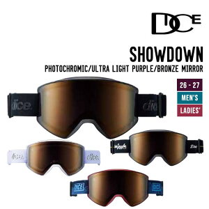 DICE �_�C�X 26-27 SHOWDOWN �V���[�_�E�� �X�m�[�{�[�h �S�[�O�� Photochromic - Ultra Light Purple - Bronze Mirror SD64276