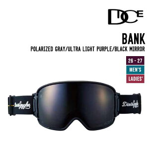 DICE �_�C�X 26-27 BANK �o���N �X�m�[�{�[�h �S�[�O�� Polarized Gray - Ultra Light Purple - Black Mirror BK64362