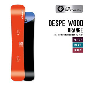 GRAY �O���C 26-27 DESPE WOOD �f�X�y�E�b�h ORANGE �X�m�[�{�[�h �n���}�[�w�b�h