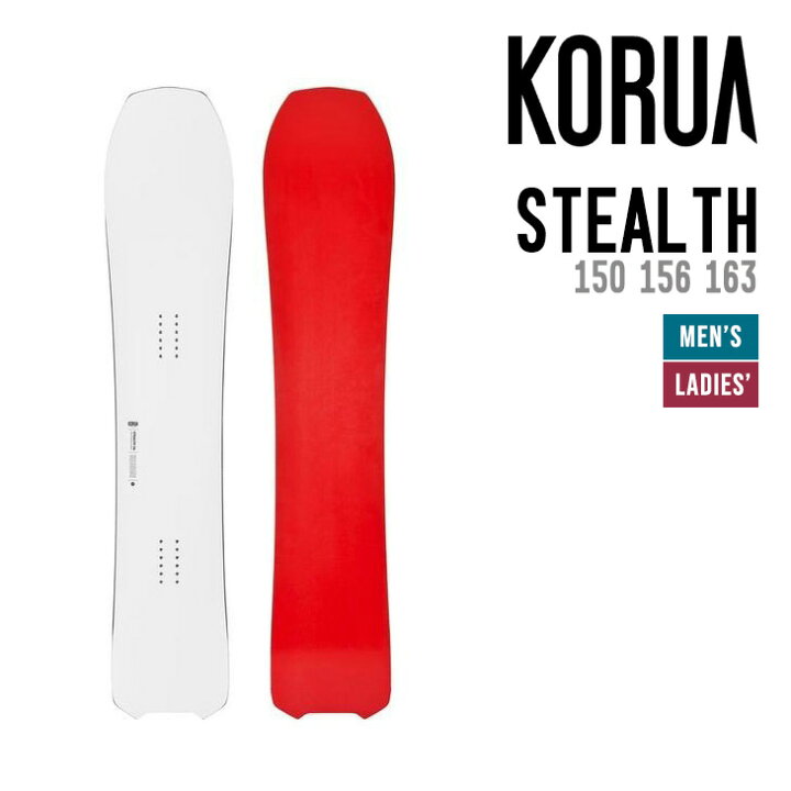 楽天市場】KORUA コルア STEALTH ステルス スノーボード 150 156 163 