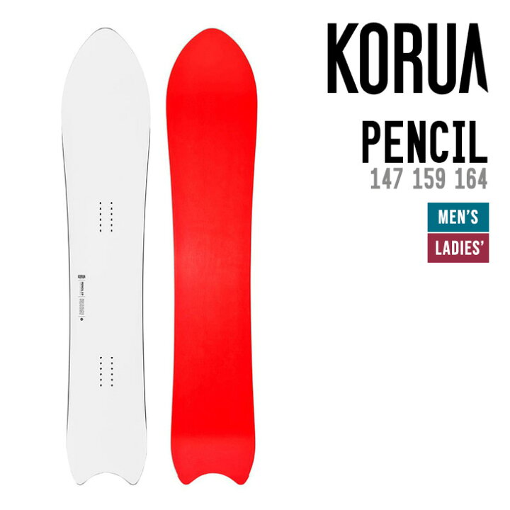 楽天市場】KORUA コルア PENCIL ペンシル スノーボード 147 159 164  