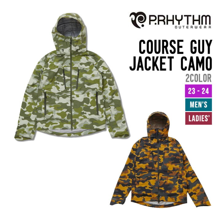 楽天市場】P.RHYTHM プリズム 23-24 COURSE GUY JACKET CAMO コース 