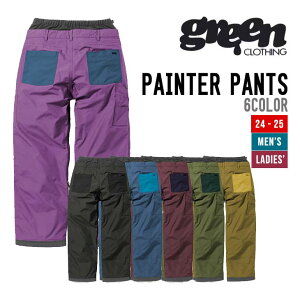GREEN CLOTHING O[N[WO 24-25 PAINTER PANTS yC^[ pc  2024-2025 Xm[{[h EFA