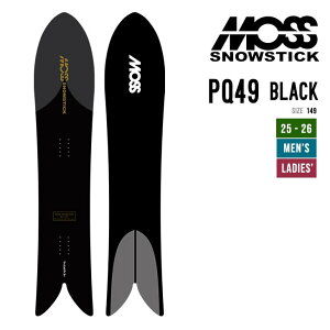 MOSS SNOWSTICK X Xm[XeBbN 25-26 PQ 49 BLACK s[L[ ubN \ 2025-2026 Xm[{[h Xm[T[t jZbNX