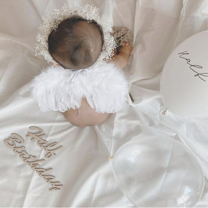 楽天市場】かすみ草 花冠 ベビー キッズ 新生児 誕生日 ニューボーン 