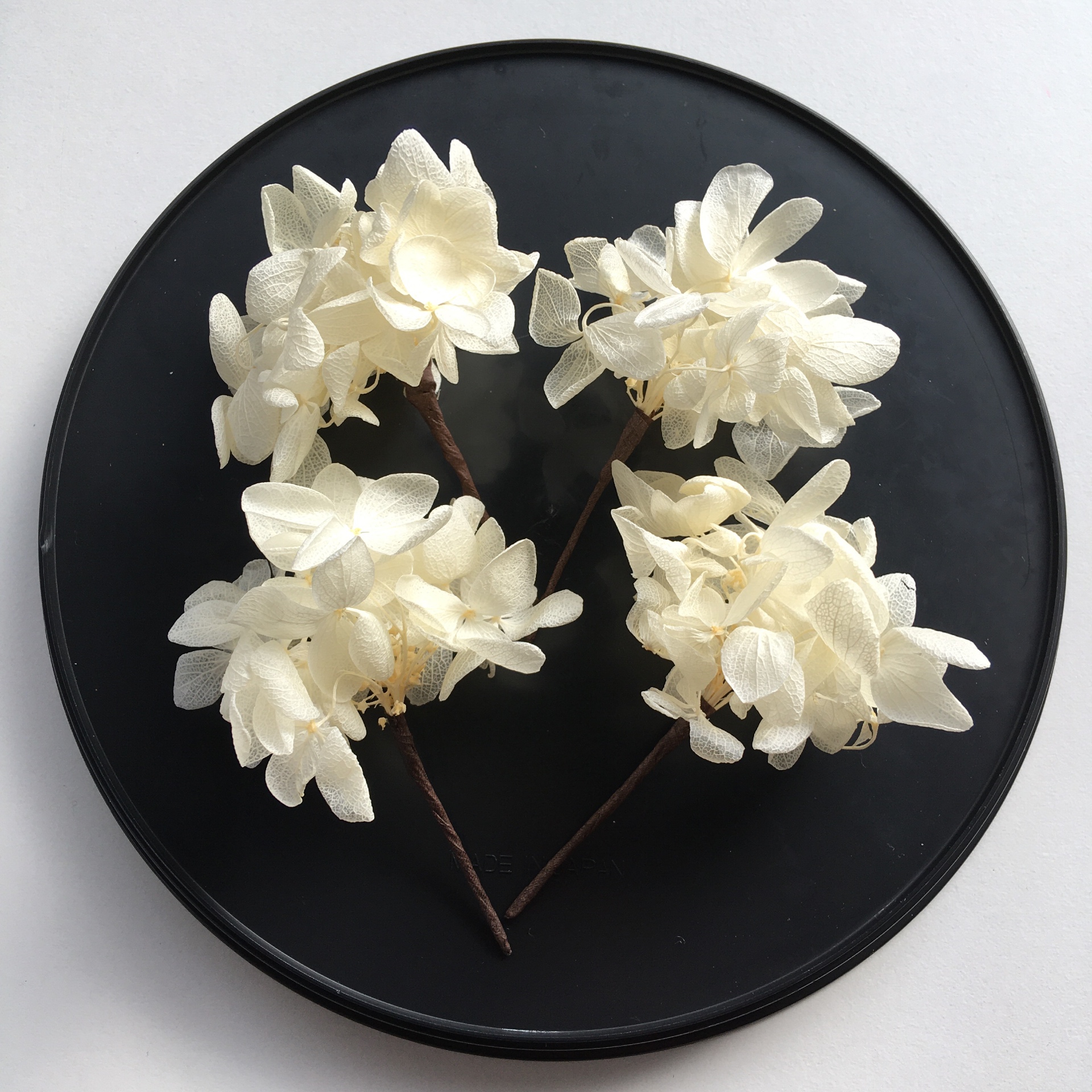 楽天市場】紫陽花 アジサイ ホワイト 4本セット ヘッドドレス 花