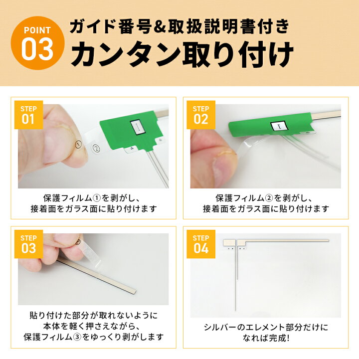 楽天市場】カロッツェリア AVIC-MRZ99用 GPS一体型 フィルムアンテナ4 