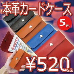 レザーカードケース★全5色から選べる本革製カードケース★メンズ/レディース