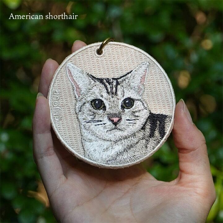 楽天市場】正規品 猫 グッズ 雑貨 キーホルダー 刺繍 刺繍キーホルダー 