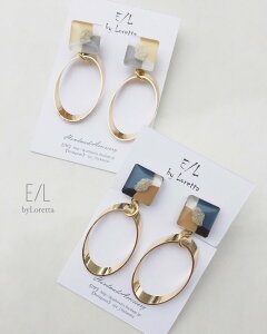 (S2F)Square 3color oval hoop pierce/earring@ANZT[@sAX@CO@}`J[@YELLOW@CG[@F@GOLD@S[h@@fB[X@@l@tF~j@i@