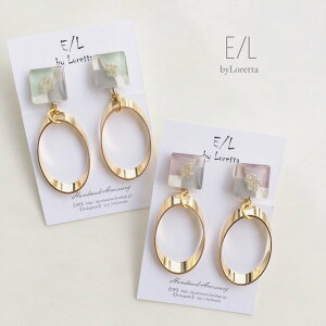 (S2F)Square 3color oval hoop pierce/earring@ANZT[@sAX@CO@GOLD@S[h@@@O[@΁@sN@Β|F@fB[X@@l@tF~j@i@