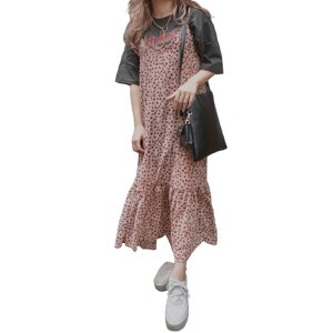 Red Flower Hem-Frill Cami-Onepiece (beige)  fB[X s[X@L~s[X@tw@ԕ@bh@ԁ@x[W@m[X[u@t@ā@H@JWA@l킢@K[