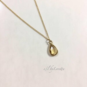 �V�g���� 14kgf drop necklace�@�A�N�Z�T���[ �l�b�N���X�@���`�[�t�@�V�R�΁@���f�B�[�X�@�����@��l���킢���@�n���h���C�h�@�����|�C���g�@14kgf�@�G���o�C�����b�^�@E/L byLoretta�@EL