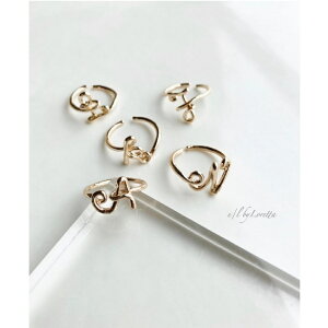 (�S23��)Alphabet Ring�@E/L byLoretta EL �G���o�C�����b�^ accessory �A�N�Z�T���[ �w�ց@GOLD �S�[���h�@���@�����@���f�B�[�X�@�������@�������@�t�@�b�V�����@�n���h���C�h�A�N�Z�@��l�@�R�[�f