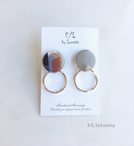 2Way art mini hoop pierce/earring(Ice blue)@ANZT[@sAX@CO@}`J[@BLUE@u[@@rW[@fB[X@@l@킢@tF~j@i@