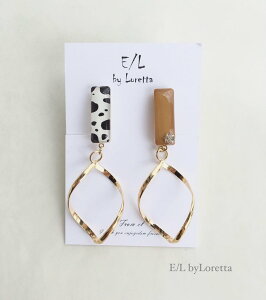 Asymmetry Animal twist hoop pierce/earring(Mustard)@ANZT[@sAX@CO@}`J[@GOLD@S[h@@fB[X@@l@tF~j@i@@@J