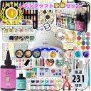 レジン セット 豪華レジンセット スターターキット UVレジン レジン液 着色 クリアカラー 初心者 大容量 レジン液100g…