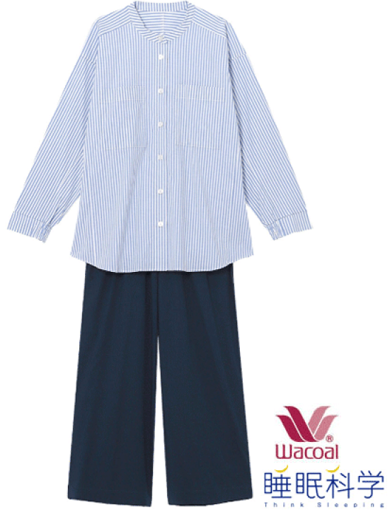 楽天市場】ワコールパジャマ 寝返りしやすい【ロング袖＋ロングパンツ