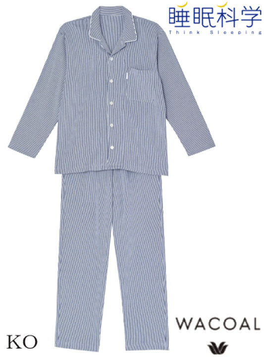 楽天市場】ワコールパジャマ【MEN's メンズ】睡眠科学/ロング袖