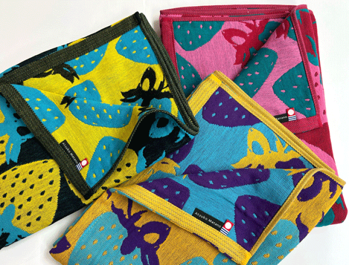 楽天市場】マタノアツコ ストロベリージョーク バスタオル 綿100