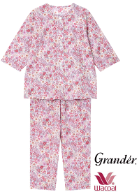 セール20%OFF ワコールパジャマ 【8分袖＋ロングパンツ】CDT200/親切設計グランダー背の低い方 日本製