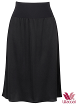 ワコール花柄刺繍が施された黒のスリップ黒のペチコート新品 ワコール花柄刺繍が施された黒のスリップ黒のペチコート新品