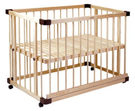 グランドール ファルスカ すのこ床板のベッドサイドベッド03 746050 【120サイズ】 / ベビーベッド プレイペン ベビー用品 赤ちゃん ベットサイドベット