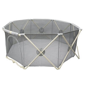 日本育児 たためるベビーサークル キンダー 大型サークル 開閉式 5010210001 / ベビーサークル キッズサークル セーフティー 赤ちゃん 子供 柵