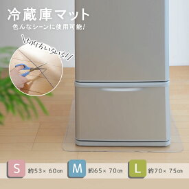 【クーポンで20％OFF】冷蔵庫用マット 防菌 防カビ 撥水 エンボス加工 透明 床暖房対応 洗濯機 ペット(T)