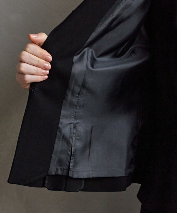 楽天市場】【喪服・礼服】【ジャケット】ノーカラーボックスタック 