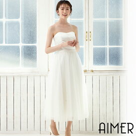 楽天市場】 ホワイトドレス : ドレスブランド「AIMER」