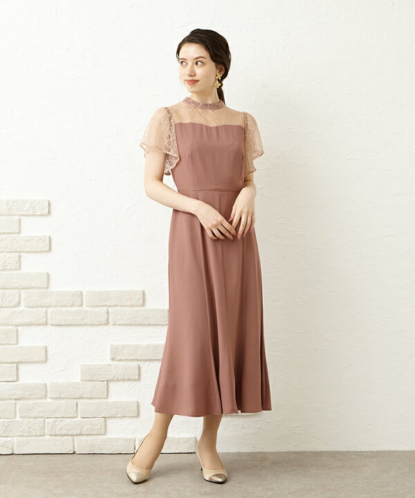 楽天市場】【50%OFF】【SALE】ラッフルスリーブソフトマーメイドドレス 