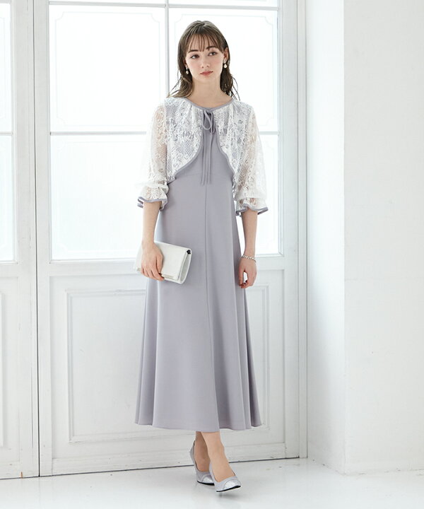 楽天市場】【WEB限定】レース2WAYボレロ付きAラインドレス【エメ 