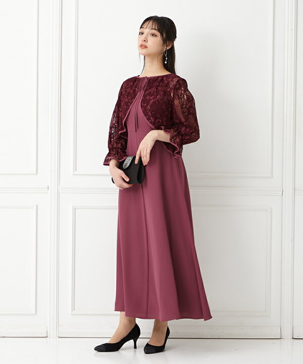 楽天市場】【30%OFF】【SALE】【WEB限定】レース2WAYボレロ付きAライン  