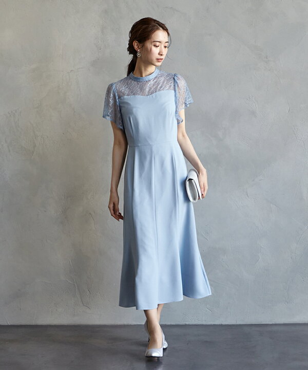 楽天市場】【SALE】【50%OFF】ラッフルスリーブソフトマーメイドドレス 