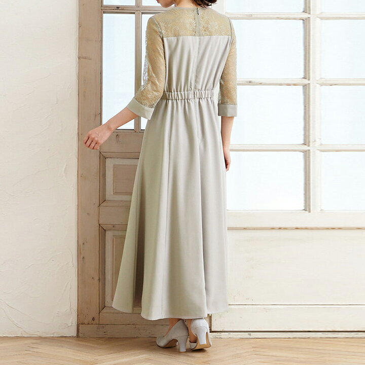 楽天市場】【SALE】【60%OFF】リーフレース袖マキシドレス【エメ  