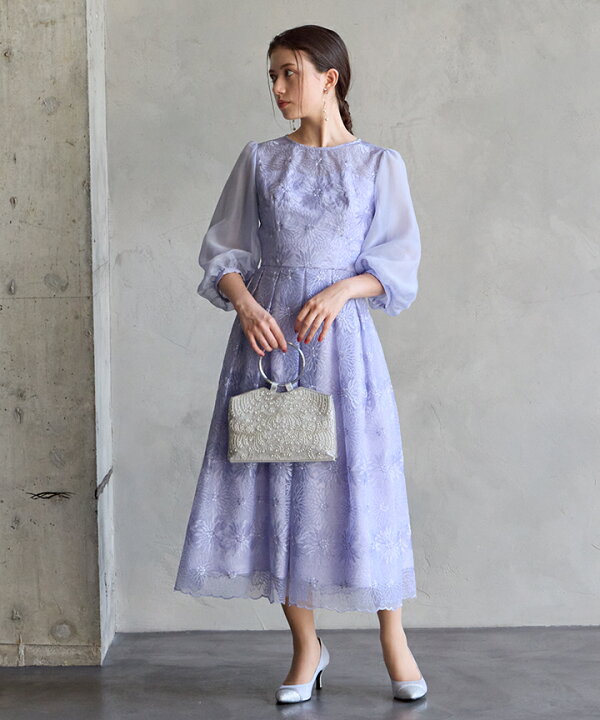 楽天市場】【50%OFF】【SALE】オーガンジー花柄刺繍ボリュームスリーブ 