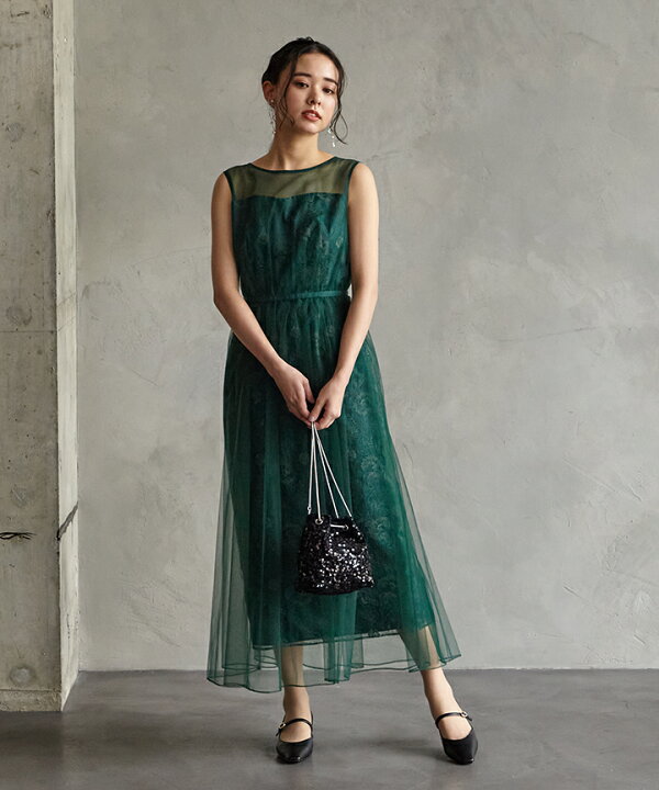 楽天市場】【SALE】【50%OFF】刺繍レースビスチェ風Iラインドレス 
