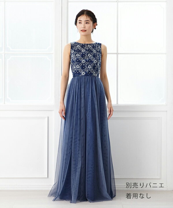 楽天市場】レース刺繍×チュールAラインドレス【演奏会ドレス 発表会  